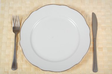 Empty plate clipart