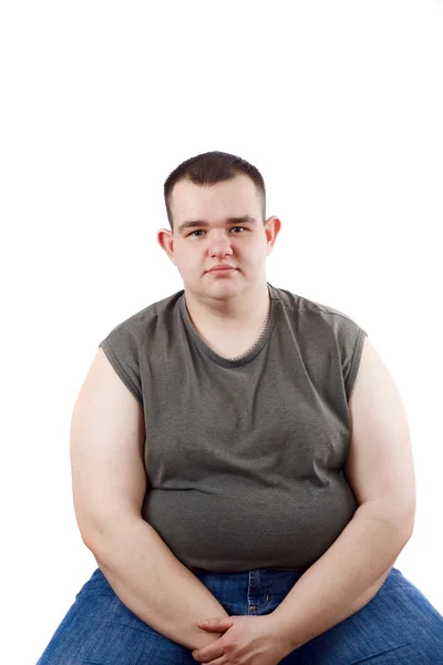 Übergewichtiger Mann — Stockfoto