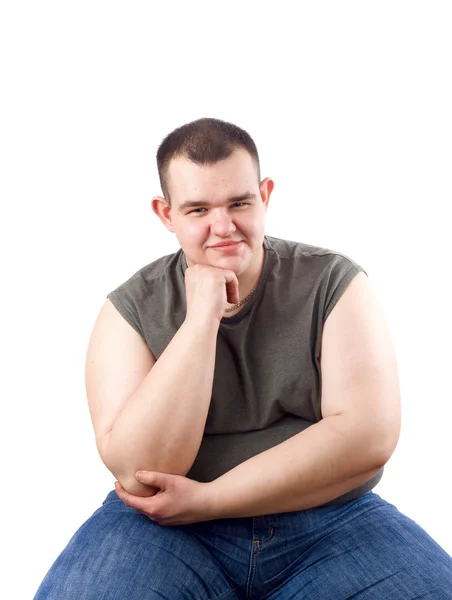 Obese man — Stock Photo, Image