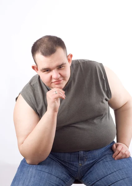Obese man — Stock Photo, Image