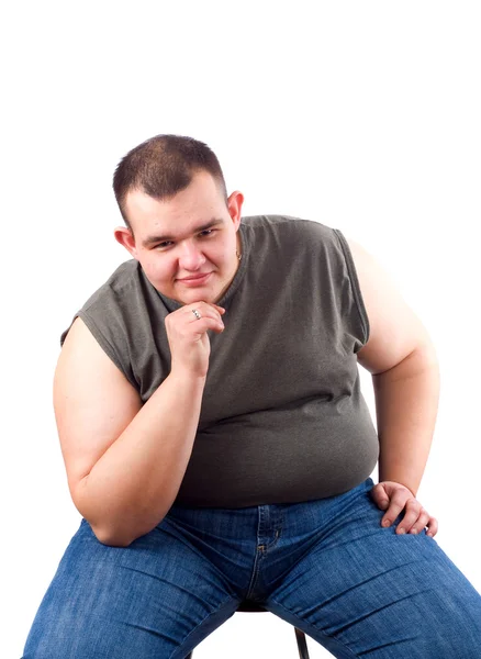 Hombre obeso — Foto de Stock