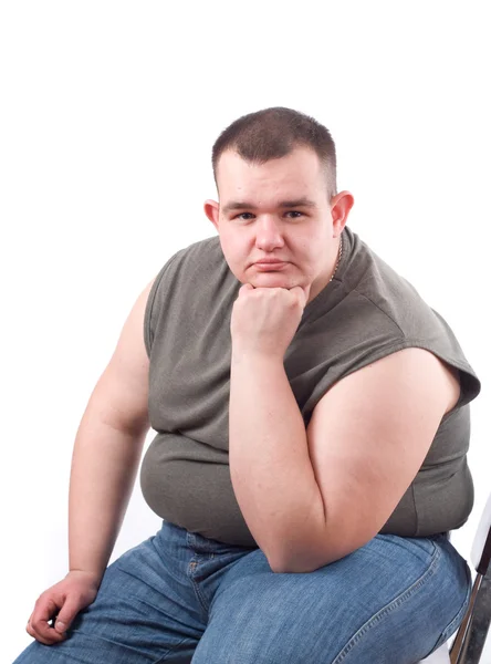 Homme obèse — Photo