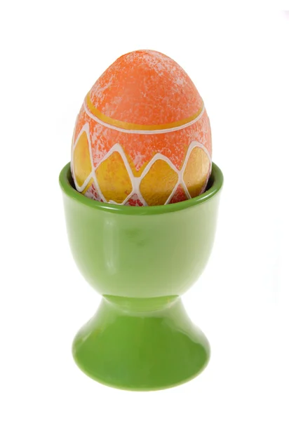 Закрашенное пасхальное яйцо — стоковое фото