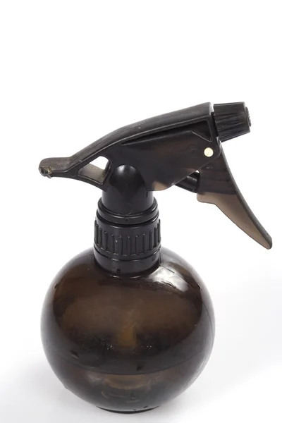 Black spray bottle — Stock Photo, Image
