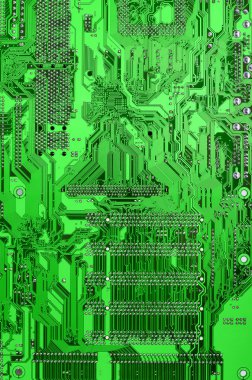 Green circuit board clipart