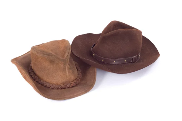 Dwa kowbojski kapelusz — Zdjęcie stockowe