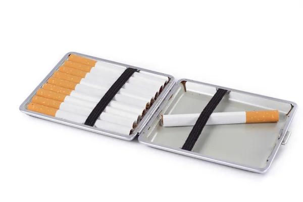 Caso do cigarro — Fotografia de Stock