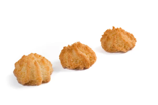 Três biscoitos de coco — Fotografia de Stock