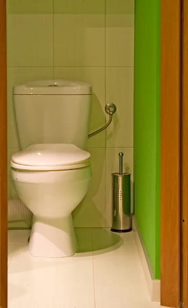 Groene toilet — Stockfoto