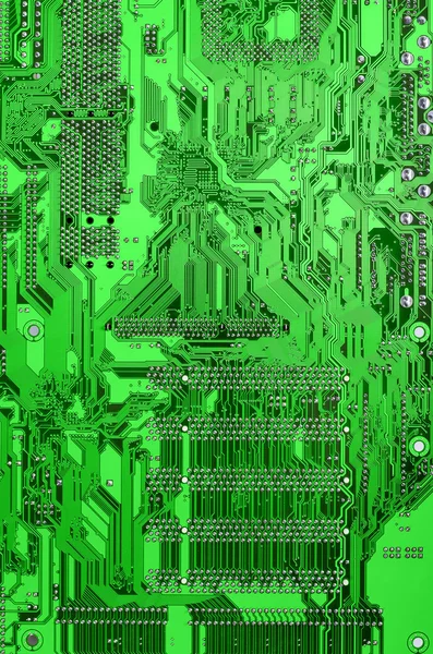 Grüne Leiterplatte — Stockfoto