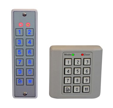 Pass control panel, plastic box isolated clipart
