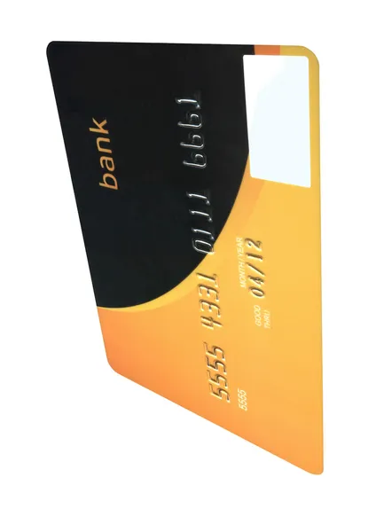 Bir banka kartı yalıtılmış, servet tasarruf — Stok fotoğraf
