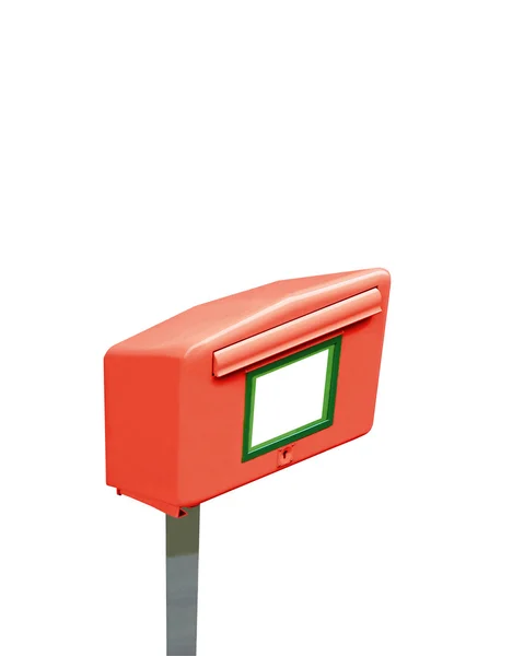 Single mail post box, metal container — Stock Photo, Image