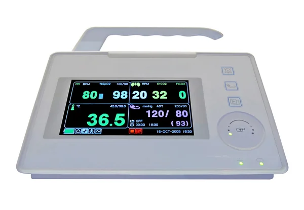 Nové barevné kardiovaskulární monitor — Stock fotografie