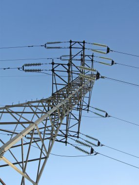 Electrical powerlines, electricity pylon clipart