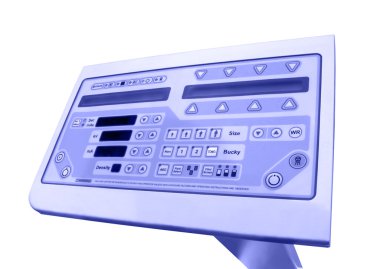 New digital tomography control panel clipart