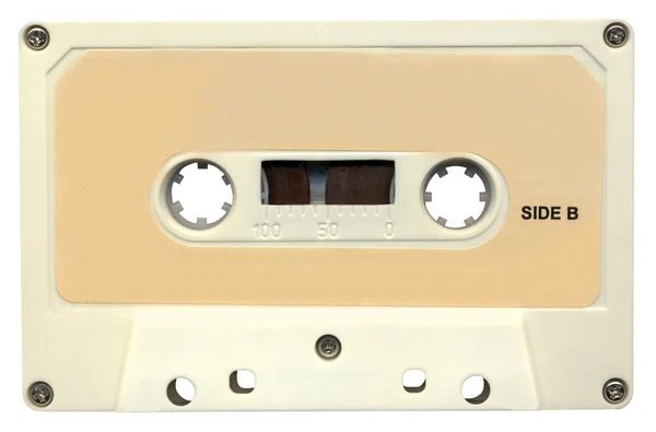 Retro magnetic audio cassette tape — Stock Photo, Image