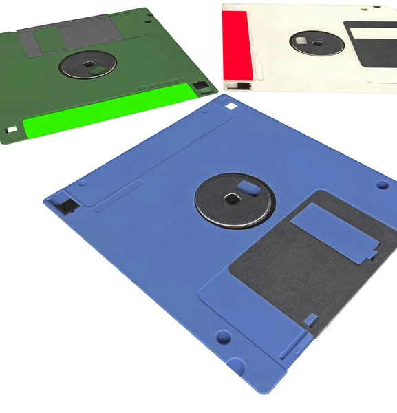 Un mucchio di floppy disk vintage — Foto Stock