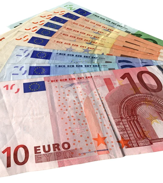 Euro isoliert, Ersparnisse — Stockfoto