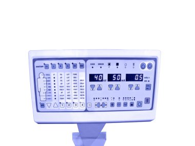 New digital control panel, anatomy test clipart