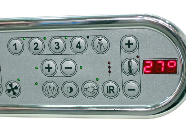 Banyo kontrol paneli, sıcaklık — Stok fotoğraf