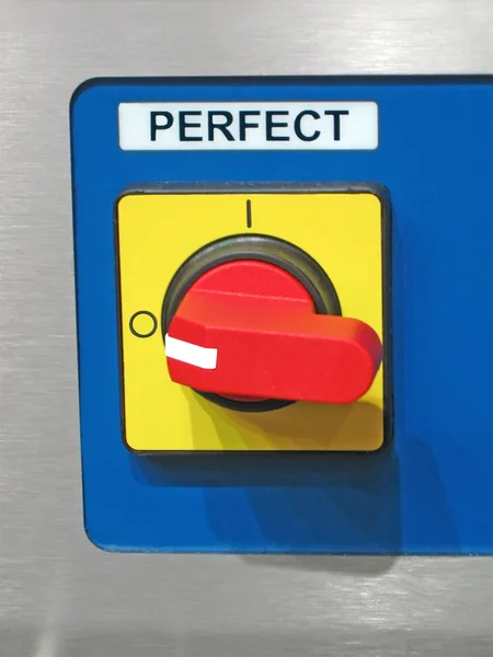 Interruptor colorido, conceito do painel de controle — Fotografia de Stock