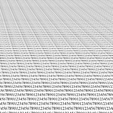 Database records (numbers) on white clipart