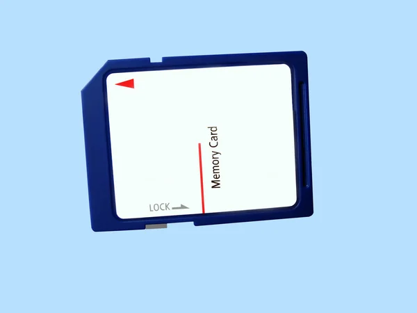 stock image Universal memory card for info storage