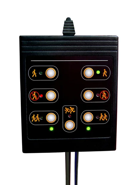 Pass Control Panel, schwarz, Kunststoff, Bank — Stockfoto