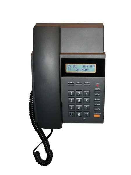 Fekete otthoni telefon tárcsázz számok panel — Stock Fotó
