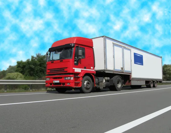 Diesel heavy cargo truck (fuel lorry) — Stock Photo, Image