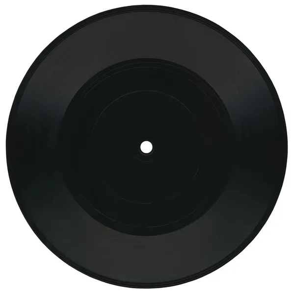 Disco in vinile vintage con etichetta nera — Foto Stock