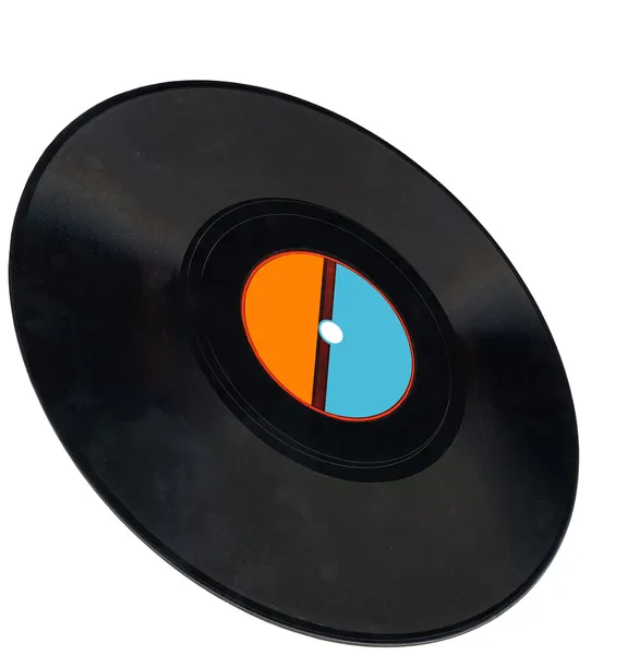 Vintage vinyl 78rpm record, clipping pat — Stock Photo, Image
