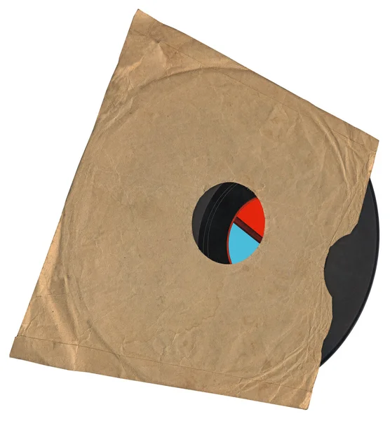 Vintage Vinyl 78rpm record isolated — Stok fotoğraf