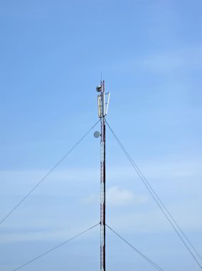 Satellite pylon, telecommunication clipart