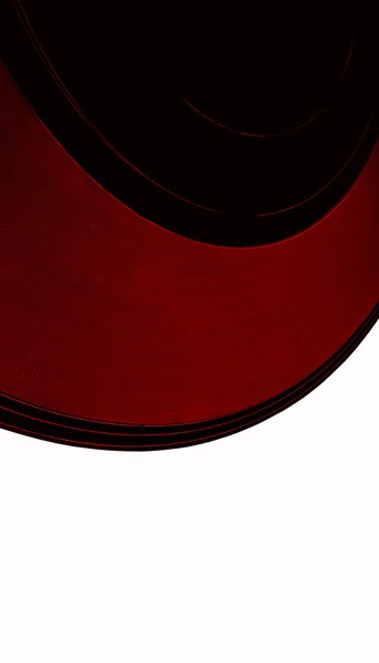 ビンテージ ビニール 33 の rpm の記録、赤いラベル — ストック写真