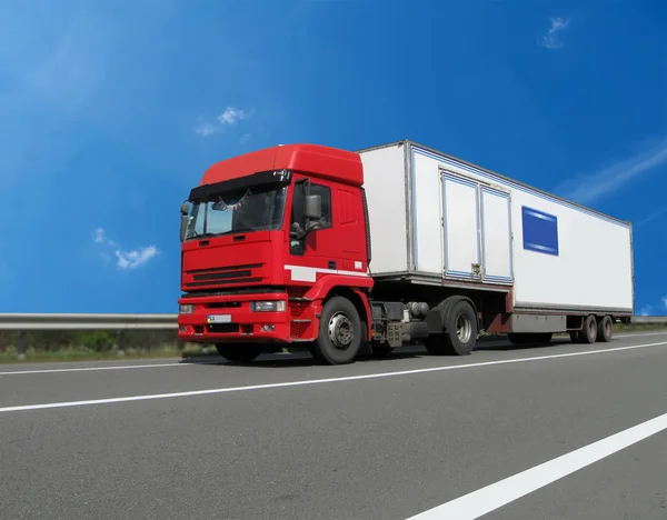 Diesel caminhão de carga pesada (caminhão de combustível ) — Fotografia de Stock