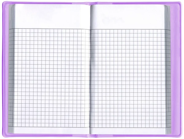 One blank notepad organizer, spreadsheet — Stock Photo, Image