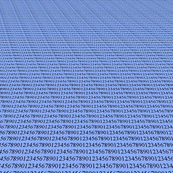 Datensätze (Nummern) auf blau, Info — Stockfoto