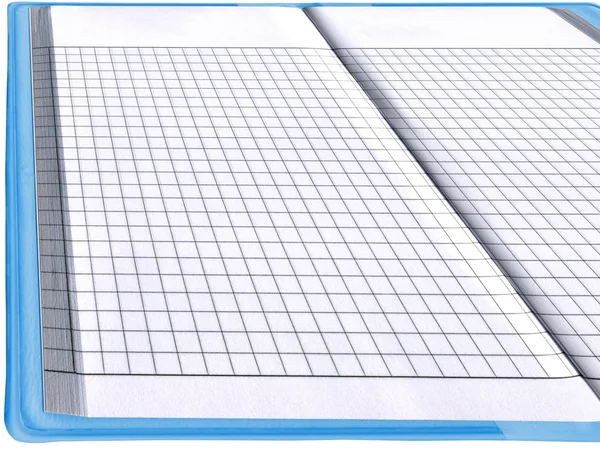One blank notepad organizer, empty — Stock Photo, Image