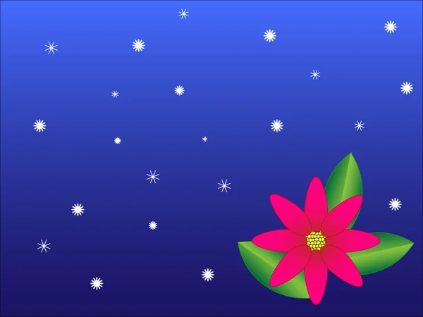 Fleurs de Noël — Image vectorielle