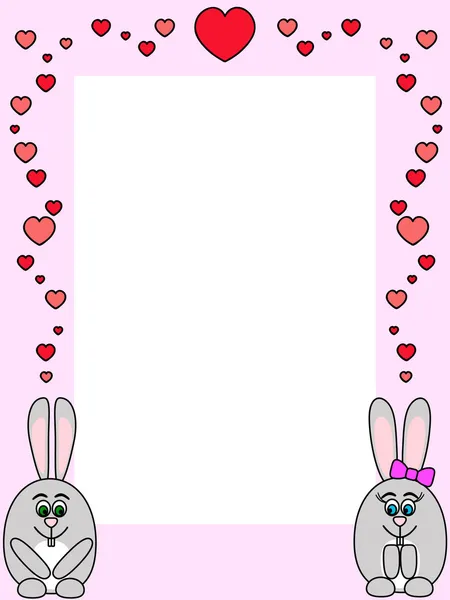 Rabbit love — Stock Vector