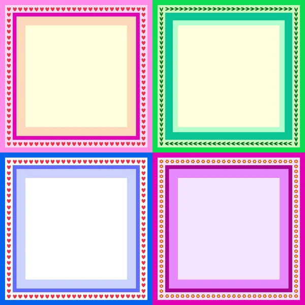 Kleur frames — Stockvector