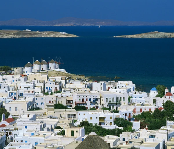 stock image view of the greek island of santorini