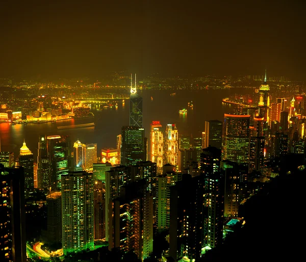 stock image hong kong city skyline at night