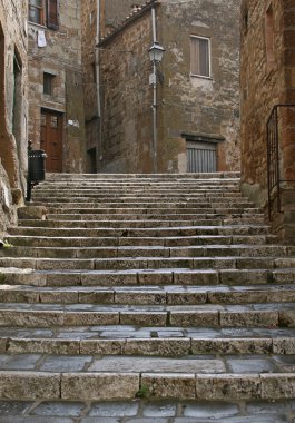 Stairs in Pitigliano clipart