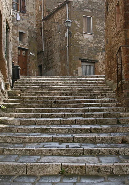 Pitigliano lépcsők — Stock Fotó