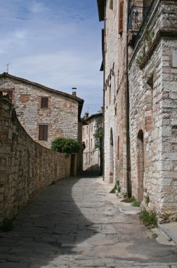 Street in Gubbio clipart