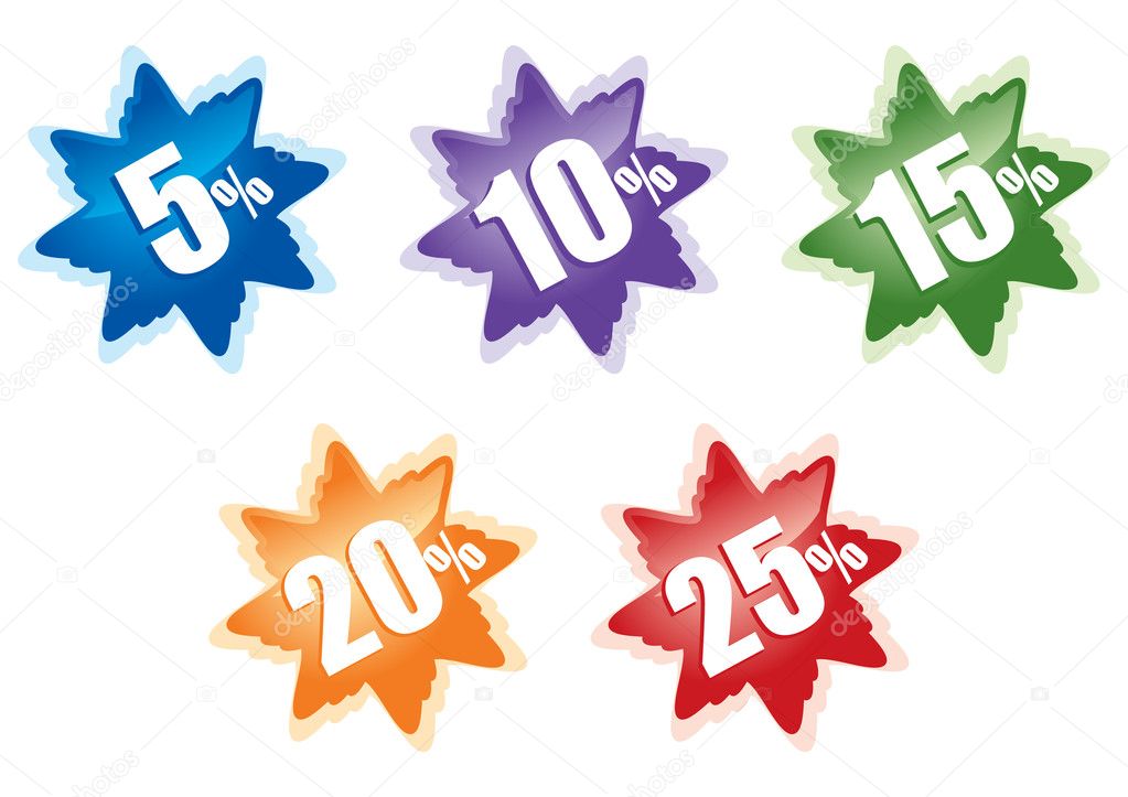 Vector stars for discount.