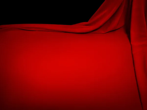 Bakgrund med en röd duk — Stockfoto